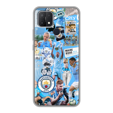 Силиконовый чехол на OPPO A15 с принтом Man City Манчестер Сити Силиконовый чехол на OPPO A15 с принтом Man City Манчестер Сити