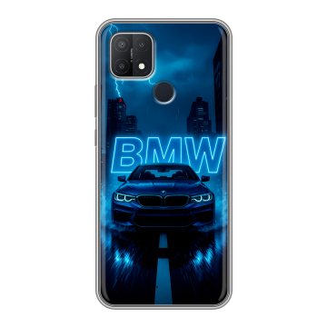 Силиконовый чехол на OPPO A15 с принтом BMW БМВ Силиконовый чехол на OPPO A15 с принтом BMW БМВ