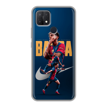 Силиконовый чехол на OPPO A15 с принтом Барселона Barca Yamal 