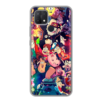 Силиконовый чехол на OPPO A15 с принтом Gravity Falls Гравити Фолз