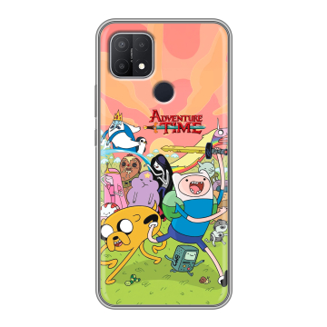 Силиконовый чехол на OPPO A15 с принтом Adventure time Время приключений Силиконовый чехол на OPPO A15 с принтом Adventure time Время приключений