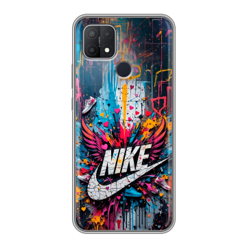 Силиконовый чехол на OPPO A15 с принтом Nike Найк Силиконовый чехол на OPPO A15 с принтом Nike Найк