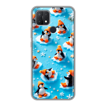 Силиконовый чехол на OPPO A15 с принтом Новый год Силиконовый чехол на OPPO A15 с принтом Новый год