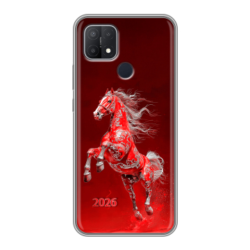 Силиконовый чехол на OPPO A15 с принтом Новый год Силиконовый чехол на OPPO A15 с принтом Новый год
