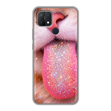 Силиконовый чехол на OPPO A15 с принтом для девочек