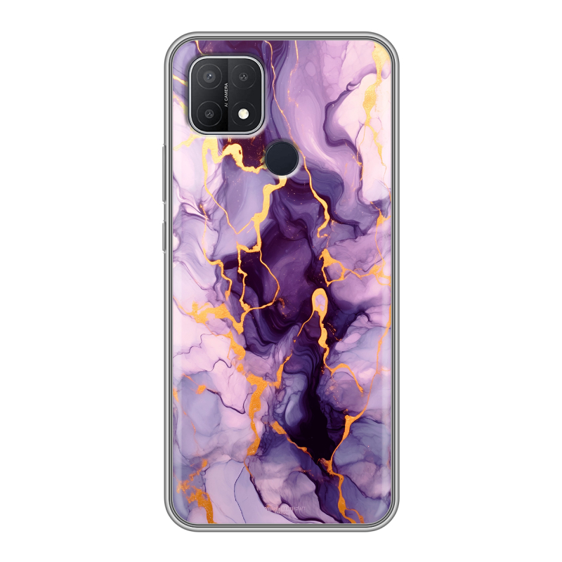 Силиконовый чехол на OPPO A15 с принтом Мрамор Силиконовый чехол на OPPO A15 с принтом Мрамор
