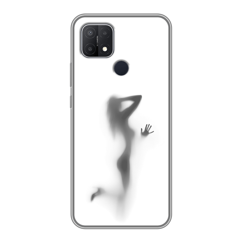 Силиконовый противоударный чехол на OPPO A15 с принтом Силуэт Силиконовый противоударный чехол на OPPO A15 с принтом Силуэт