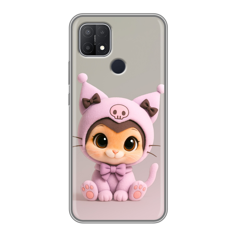 Силиконовый чехол на OPPO A15 с принтом Куроми Kuromi Силиконовый чехол на OPPO A15 с принтом Куроми Kuromi