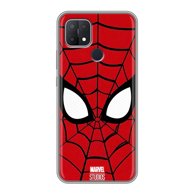 Силиконовый противоударный чехол на OPPO A15 с принтом человек паук spiderman Силиконовый противоударный чехол на OPPO A15 с принтом человек паук spiderman