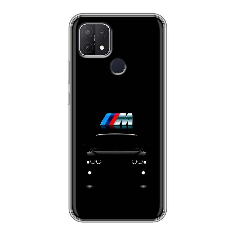 Силиконовый противоударный чехол на OPPO A15 с принтом БМВ BMW Силиконовый противоударный чехол на OPPO A15 с принтом БМВ BMW