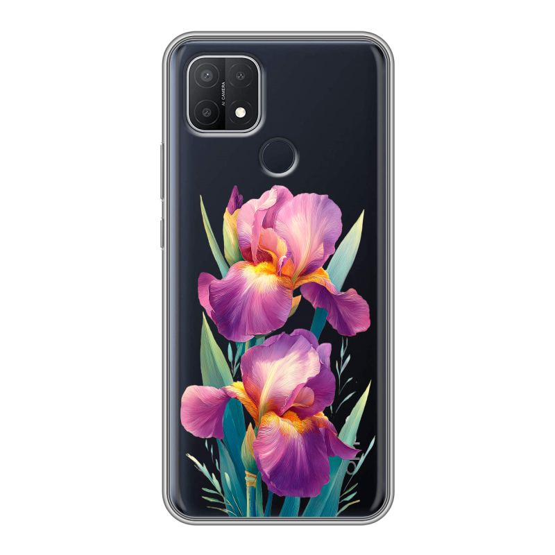 Силиконовый чехол на OPPO A15 с принтом Цветы орхидеи Силиконовый чехол на OPPO A15 с принтом Цветы орхидеи
