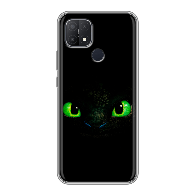Силиконовый чехол на OPPO A15 с принтом Как приручить дракона Силиконовый чехол на OPPO A15 с принтом Как приручить дракона