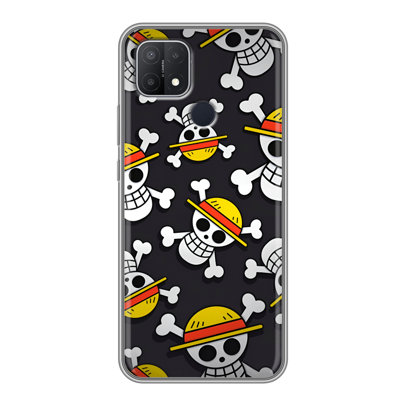 Силиконовый противоударный чехол на OPPO A15 с принтом One Piece Ван Пис Силиконовый противоударный чехол на OPPO A15 с принтом One Piece Ван Пис