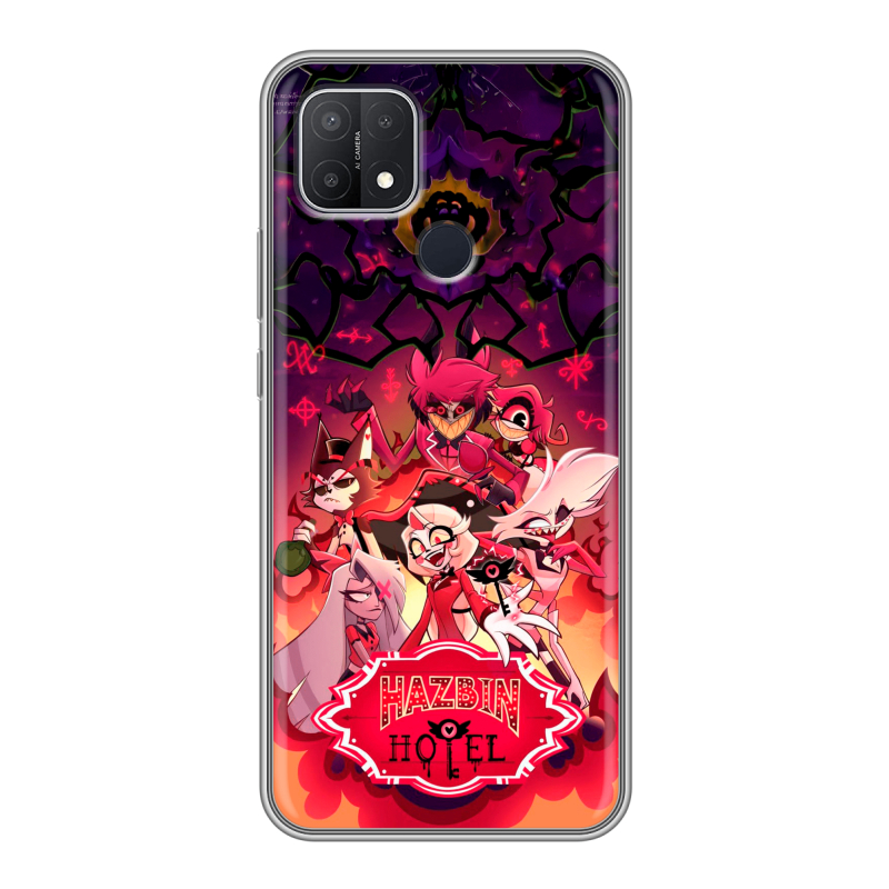 Силиконовый чехол на OPPO A15 с принтом Hazbin Hotel Отель Хазбин Силиконовый чехол на OPPO A15 с принтом Hazbin Hotel Отель Хазбин