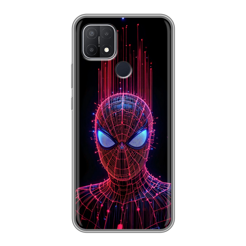 Силиконовый чехол на OPPO A15 с принтом Spiderman Человек паук Силиконовый чехол на OPPO A15 с принтом Spiderman Человек паук