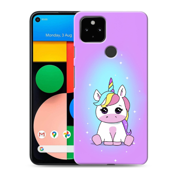 Силиконовый чехол на Google Pixel 4a 5G с принтом Единорог Силиконовый чехол на Google Pixel 4a 5G с принтом Единорог