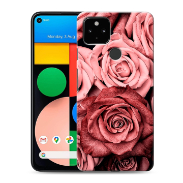 Силиконовый чехол на Google Pixel 4a 5G с принтом Цветы розы Силиконовый чехол на Google Pixel 4a 5G с принтом Цветы розы