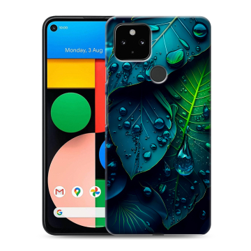 Силиконовый чехол на Google Pixel 4a 5G с принтом Листья Силиконовый чехол на Google Pixel 4a 5G с принтом Листья