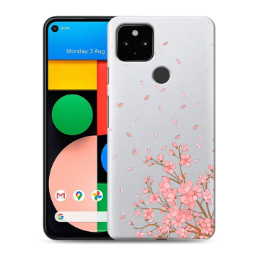 Силиконовый чехол на Google Pixel 4a 5G с принтом Ветка сакуры Силиконовый чехол на Google Pixel 4a 5G с принтом Ветка сакуры