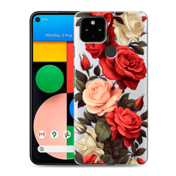 Силиконовый чехол на Google Pixel 4a 5G с принтом Розы Силиконовый чехол на Google Pixel 4a 5G с принтом Розы