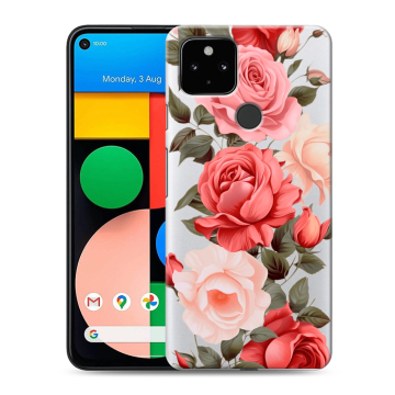 Силиконовый чехол на Google Pixel 4a 5G с принтом Розы Силиконовый чехол на Google Pixel 4a 5G с принтом Розы
