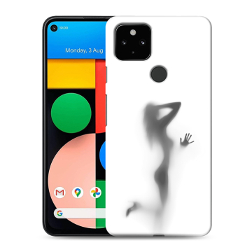 Силиконовый чехол на Google Pixel 4a 5G с принтом Силуэт