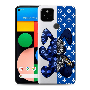 Силиконовый чехол на Google Pixel 4a 5G с принтом Луи робот Силиконовый чехол на Google Pixel 4a 5G с принтом Луи робот