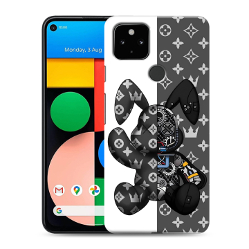 Силиконовый чехол на Google Pixel 4a 5G с принтом Луи робот Силиконовый чехол на Google Pixel 4a 5G с принтом Луи робот