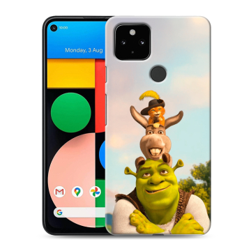 Силиконовый чехол на Google Pixel 4a 5G с принтом Шрек Shrek Силиконовый чехол на Google Pixel 4a 5G с принтом Шрек Shrek
