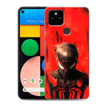 Силиконовый чехол на Google Pixel 4a 5G с принтом человек паук spiderman Силиконовый чехол на Google Pixel 4a 5G с принтом человек паук spiderman