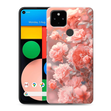 Силиконовый чехол на Google Pixel 4a 5G с принтом Розы цветы Силиконовый чехол на Google Pixel 4a 5G с принтом Розы цветы