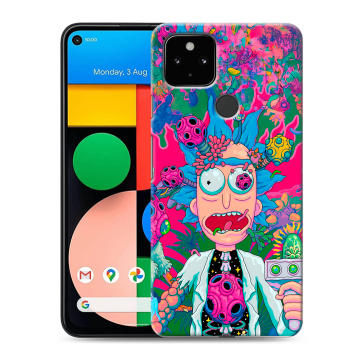 Силиконовый чехол на Google Pixel 4a 5G с принтом Рик и Морти Rick Morty Силиконовый чехол на Google Pixel 4a 5G с принтом Рик и Морти Rick Morty
