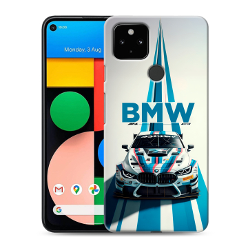 Силиконовый чехол на Google Pixel 4a 5G с принтом БМВ BMW Силиконовый чехол на Google Pixel 4a 5G с принтом БМВ BMW