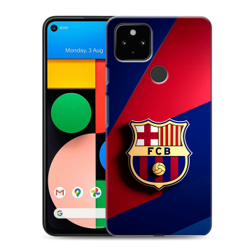 Силиконовый чехол на Google Pixel 4a 5G с принтом Барселона Barcelona