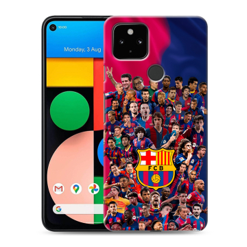 Силиконовый чехол на Google Pixel 4a 5G с принтом Барселона Barcelona