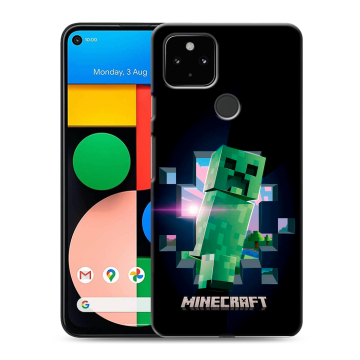 Силиконовый чехол на Google Pixel 4a 5G с принтом Майнкрафт Minecraft Силиконовый чехол на Google Pixel 4a 5G с принтом Майнкрафт Minecraft