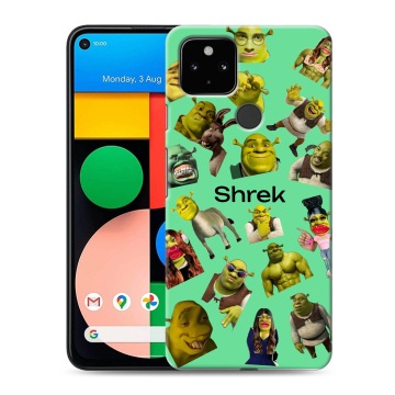 Силиконовый чехол на Google Pixel 4a 5G с принтом Шрек Shrek Силиконовый чехол на Google Pixel 4a 5G с принтом Шрек Shrek