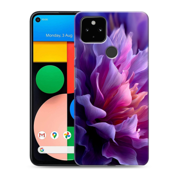 Силиконовый чехол на Google Pixel 4a 5G с принтом женский цветы Силиконовый чехол на Google Pixel 4a 5G с принтом женский цветы