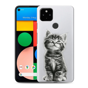 Силиконовый чехол на Google Pixel 4a 5G с принтом Котенок Силиконовый чехол на Google Pixel 4a 5G с принтом Котенок