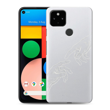 Силиконовый чехол на Google Pixel 4a 5G с принтом Сотворение мира Силиконовый чехол на Google Pixel 4a 5G с принтом Сотворение мира