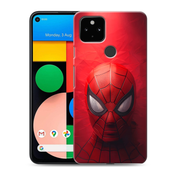 Силиконовый чехол на Google Pixel 4a 5G с принтом Spiderman Человек паук Силиконовый чехол на Google Pixel 4a 5G с принтом Spiderman Человек паук