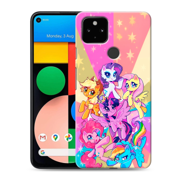 Силиконовый чехол на Google Pixel 4a 5G с принтом My little pony Дружба чудо Силиконовый чехол на Google Pixel 4a 5G с принтом My little pony Дружба чудо