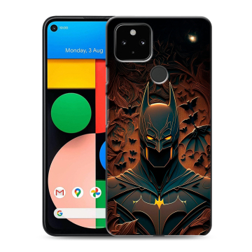 Силиконовый чехол на Google Pixel 4a 5G с принтом Batman Бэтмен
