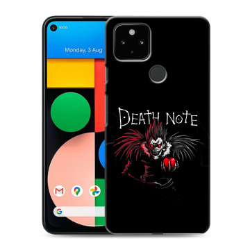 Силиконовый чехол на Google Pixel 4a 5G с принтом Death note Тетрадь смерти Силиконовый чехол на Google Pixel 4a 5G с принтом Death note Тетрадь смерти