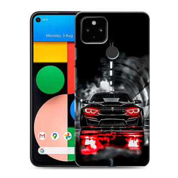 Силиконовый чехол на Google Pixel 4a 5G с принтом BMW БМВ