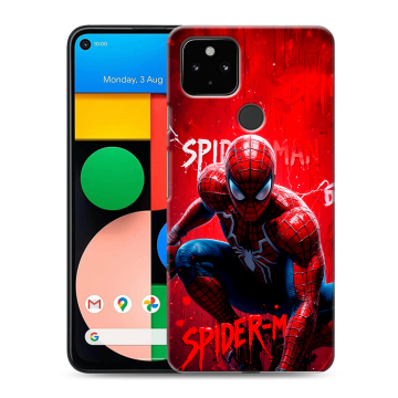 Силиконовый чехол на Google Pixel 4a 5G с принтом Spiderman Человек паук