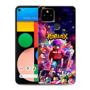 Силиконовый чехол на Google Pixel 4a 5G с принтом Roblox Роблокс