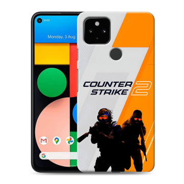 Силиконовый чехол на Google Pixel 4a 5G с принтом Counter Strike Силиконовый чехол на Google Pixel 4a 5G с принтом Counter Strike