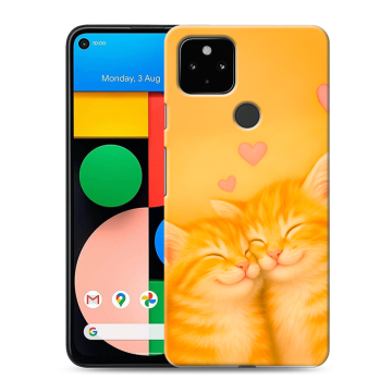 Силиконовый чехол на Google Pixel 4a 5G с принтом Милые котята Силиконовый чехол на Google Pixel 4a 5G с принтом Милые котята