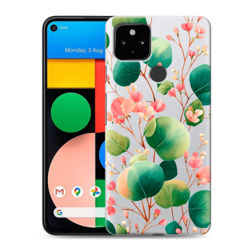 Силиконовый чехол на Google Pixel 4a 5G с принтом женский